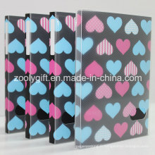 Love Heart imprimé en plastique PP / PVC 4X6 &quot;Albums photos avec boîte transparente